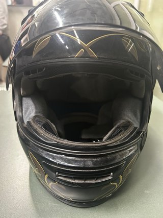 Casco Moto Arai Diseño Floral Negro Blanco