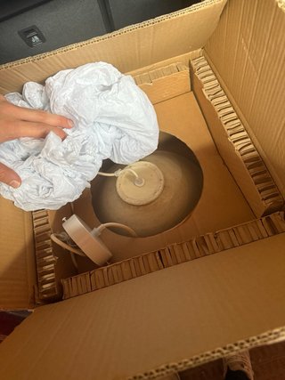 2 Lámparas de terracota Sklum