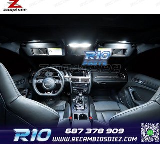 KIT 20 BOMBILLAS LED INTERIOR AUDI A4 S4 B8 QUATTRO AVANT