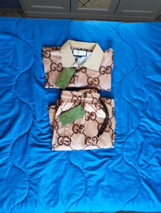 Completo estivo Gucci uomo beige/marrone