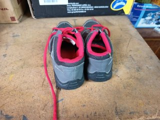 Botas trekking niño grises y rosas