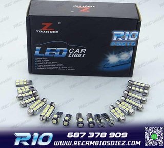 KIT 23 BOMBILLAS LED INTERIOR AUDI A4 S4 RS4 B6 B7 AVANT WAG