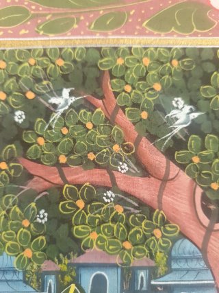 Cuadro: Pintura India sobre Seda