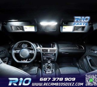 KIT 18 BOMBILLAS LED INTERIOR AUDI A4 S4 B6 B7 2002-2008