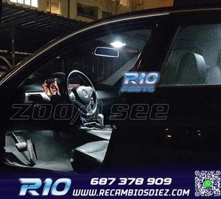 KIT 10 BOMBILLAS LED INTERIOR BMW SERIE 3 E90 E91 E92 06-11