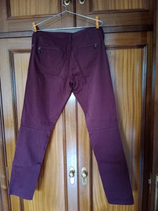 Pantalones Massimo Dutti Mujer Talla M Morado