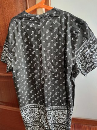 Camiseta Brave Soul Estampada Negra Talla L