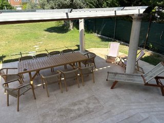 Conjunto de jardín con tumbona