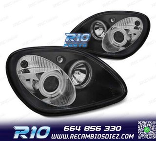 FAROS MERCEDES CLASE SLK R170 96-04 OJOS ANGEL CCFL FONDO NE
