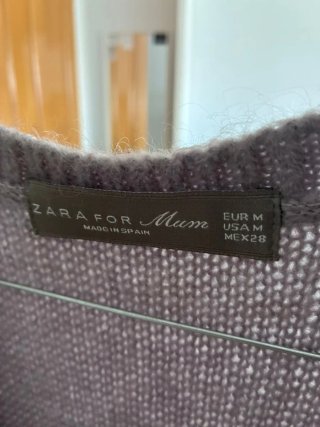 Chaleco Premamá Zara Talla M Lila.