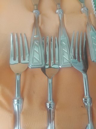 Cubertería pescado plata 6 pax