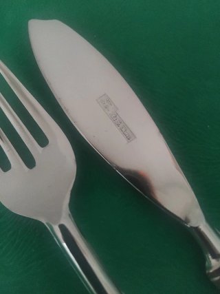 Cubertería pescado plata 6 pax