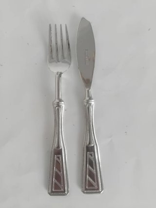 Set posate in argento per pesce 6 persone