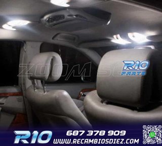 KIT 14 BOMBILLAS LED INTERIOR PARA MERCEDES CLK CLASE W209 C
