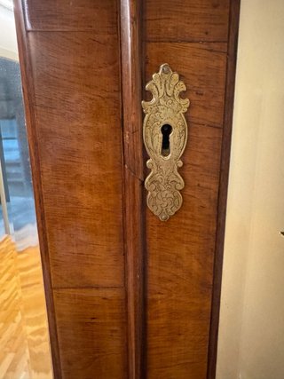 Mueble antiguo escritorio abatible con espejos