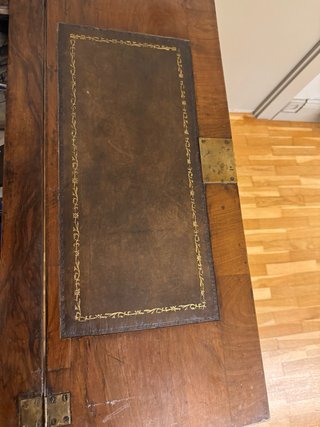 Mueble antiguo escritorio abatible con espejos