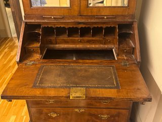 Mueble antiguo escritorio abatible con espejos