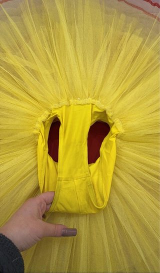 Tutù danza rosso e giallo