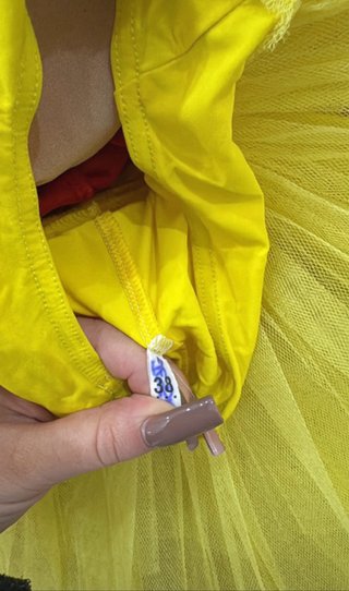 Tutù danza rosso e giallo