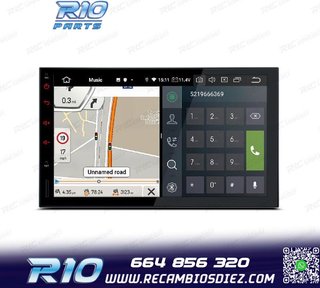 RADIO GPS ANDROID 14 2DIN 7" MULTIMEDIA GPS HD 3 USB SD
