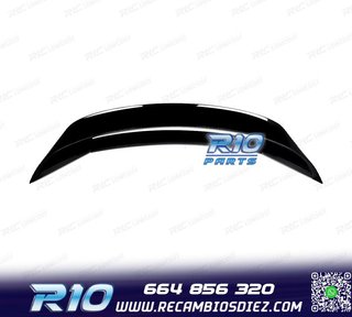ALERON SPOILER FORD MUSTANG 15-23 LOOK GT350 R NEGRO BRILL
