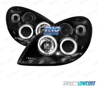 FAROS PARA CITROEN XSARA 99-04 OJOS ANGEL FONDO NEGRO