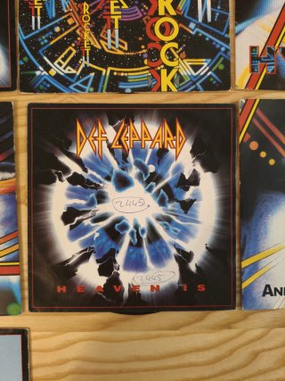 LOTE 7 SINGLES DEF LEPPARD UK VINILOS IMPORTACION