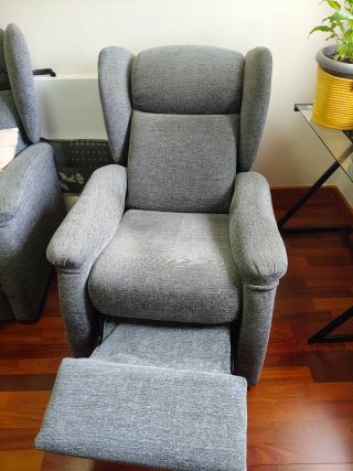Sillón Relax Orejero Gris