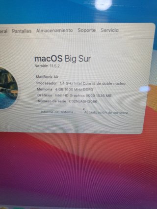 MacBook Air Apple Gris/Plateado