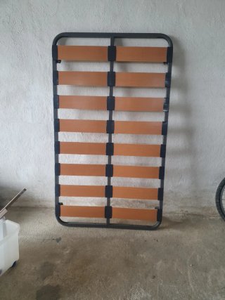 Somier metálico con lamas de madera