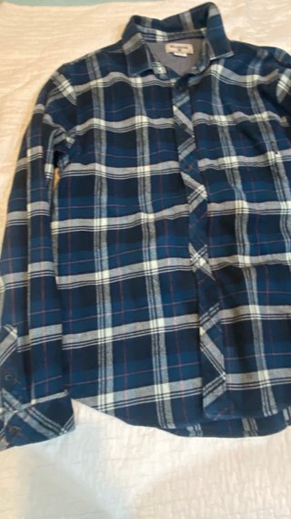 Camisa de cuadros Billabong azul y blanca