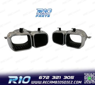 COLAS DE ESCAPE MERCEDES GLE W167 19- LOOK AMG GLE63 CROMO