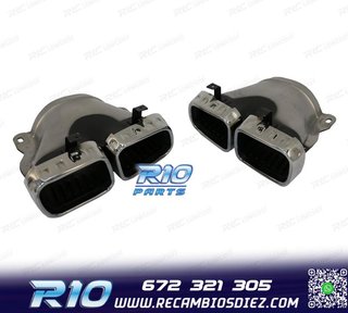 COLAS DE ESCAPE MERCEDES GLE W167 19- LOOK AMG GLE63 CROMO