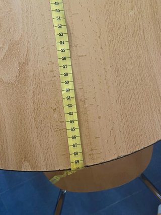 Conjunto mesa y 2 sillas madera