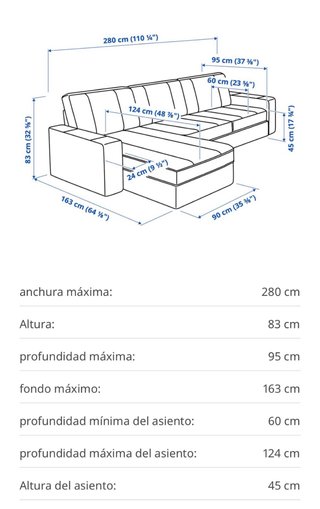 Sofá KIVIK 3 plazas Ikea Beige