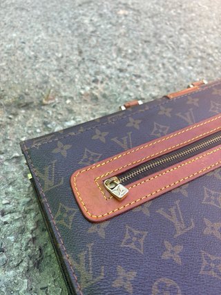 Valigetta Louis Vuitton monogram marrone