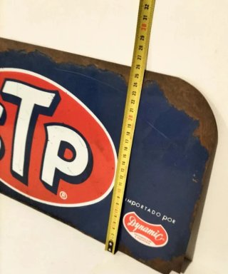 Cartel años 70 STP de chapa