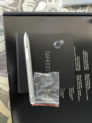 Tableta Gráfica Wacom Bamboo Plata/Blanca