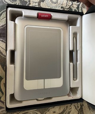 Tableta Gráfica Wacom Bamboo Plata/Blanca