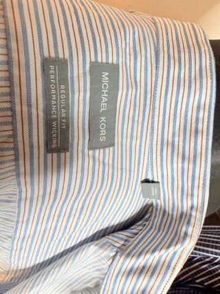 Camicia Michael Kors a righe blu taglia XL