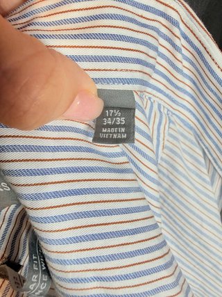 Camicia Michael Kors a righe blu taglia XL
