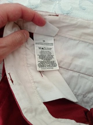 Pantalón corto Dockers rojo oscuro