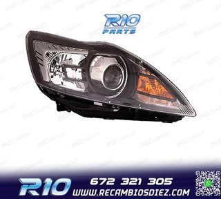 FARO DCH XENON PARA FORD FOCUS III 08-10 FONDO NEGRO