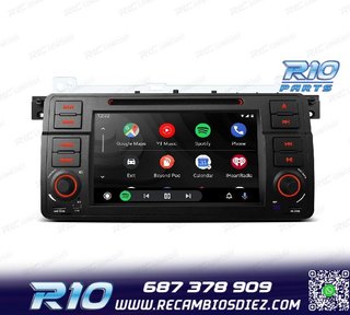 RADIO GPS ANDROID 14 BMW E46 4GB RAM 64GB ROM DVD
