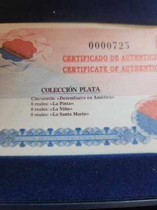 Colección Plata V Centenario Cristóbal Colón 2006