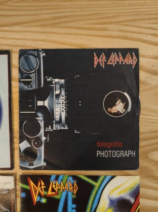 LOTE DEF LEPPARD 4 SINGLES VINILO EDICIÓN ESPAÑOLA