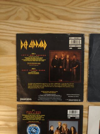 LOTE DEF LEPPARD 4 SINGLES VINILO EDICIÓN ESPAÑOLA