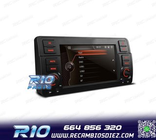 RADIO NAVEGADOR 7" BMW SERIE 3 E46 98-06 USB GPS TACTIL HD T