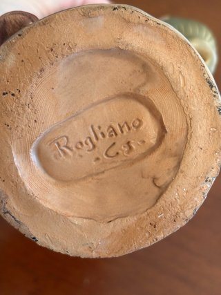 Statua vintage in terracotta di Falvo