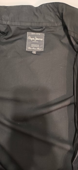 Parka Pepe Jeans Negra Talla S. Como Nueva